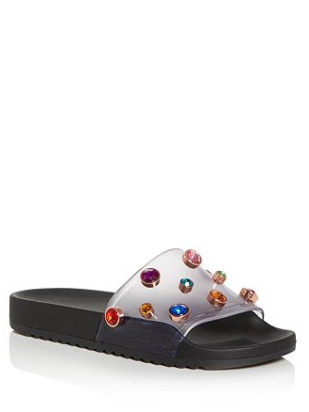 Sophia Webster Women's Dina Multicolor Crystal Embellished Slide Sandals Shoes